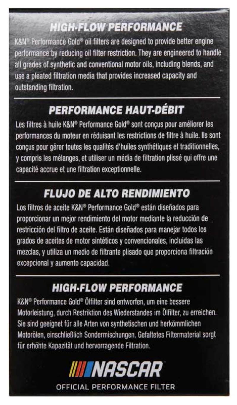 Kia Sedona Oil Filter - K&N Engineering - Performance Gold - `06-`08